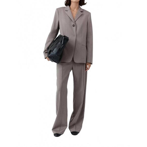 NEW ST. AGNI women's oupa pintuck pants in doe - Picture 4 of 8